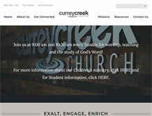 Tablet Screenshot of curreycreek.com
